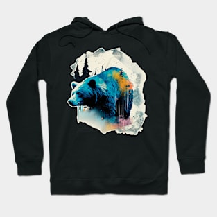 Abstract bear Hoodie